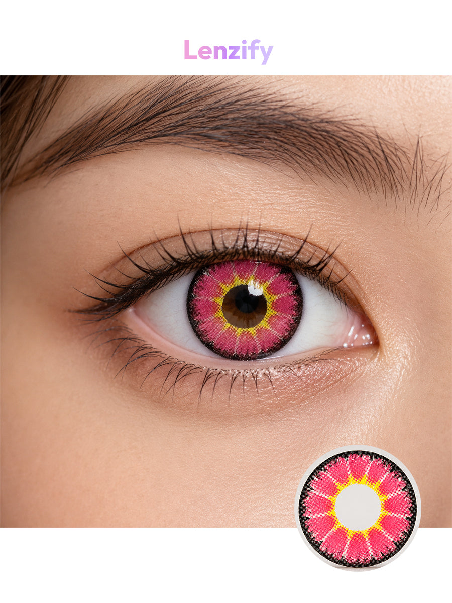 Purple Pink Contact Lens