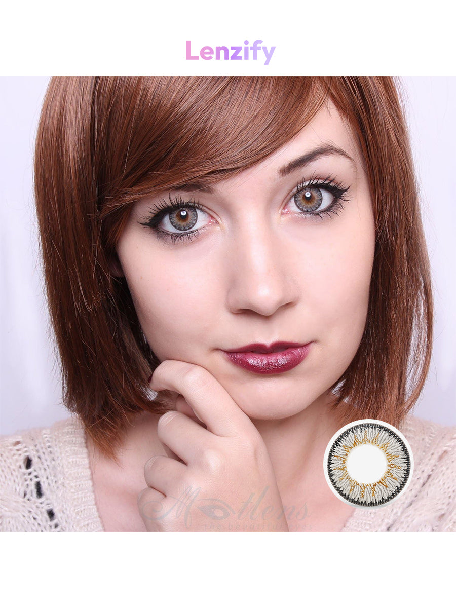 Expressive Gray Contact Lens