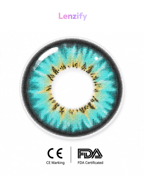 Aqua Marine Plano Contact Lens