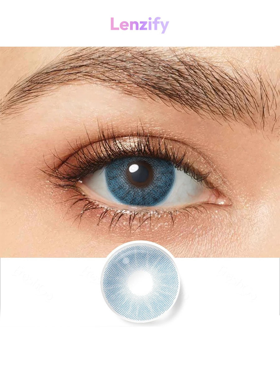 Dewy Sky Blue Single Tone Bella Lens