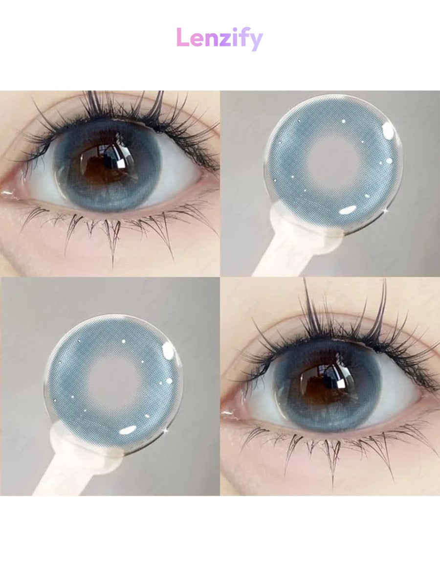Dewy Sky Blue Single Tone Bella Lens