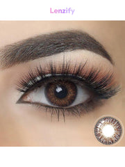 Amber Horizon Brown Three Tone Lens